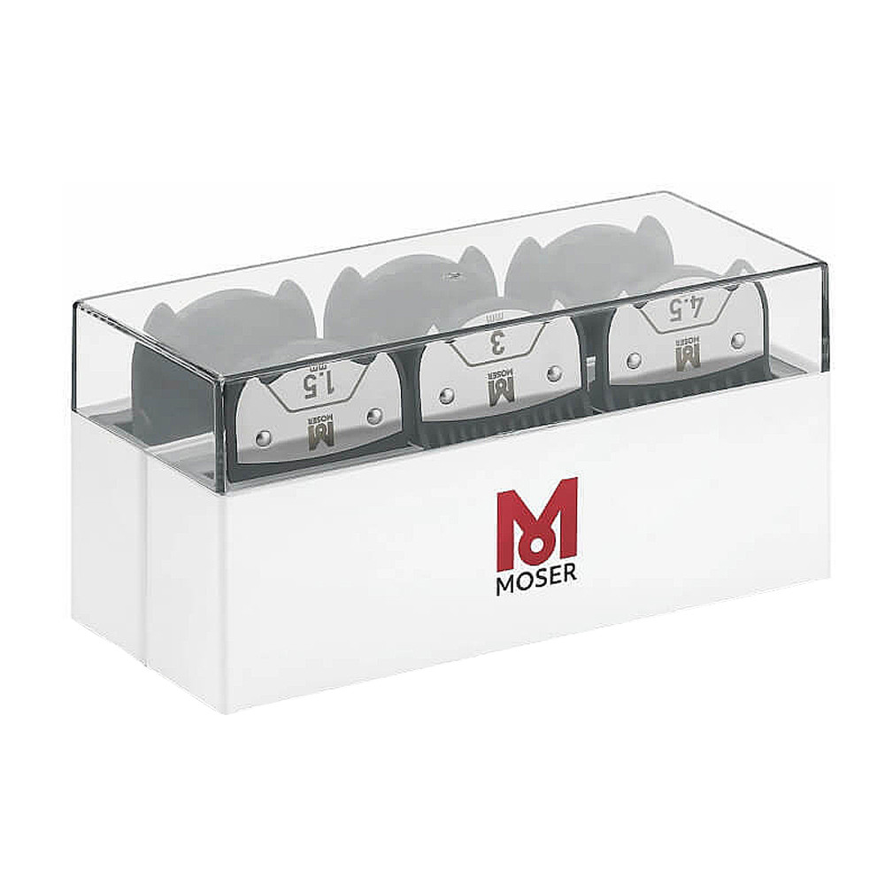 Набір магнітних насадок Moser Magnetic Premium 6шт (1,5; 3; 4,5; 6; 9; 12 мм) (1801-7000) на beauty-prof.com Фото 2 Набір магнітних насадок Moser Magnetic Premium 6шт (1,5; 3; 4,5; 6; 9; 12 мм) (1801-7000) Фото 2