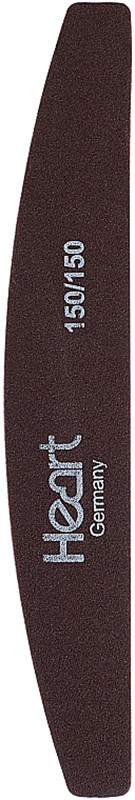 Пилка для нігтів Heart Brown Half, 150/150