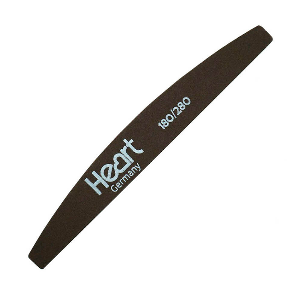 Пилка для нігтів Heart Titan Brown Half, 180/280