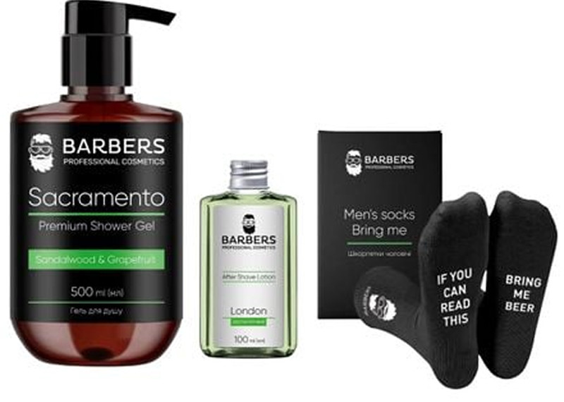 Подарунковий новорічний набір для чоловіків Sandalwood & Grapefruit Barbers  Фото 2 