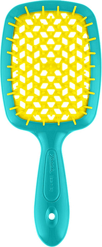Щітка Superbrush бірюза з жовтим Janeke на beauty-prof.com Щітка Superbrush бірюза з жовтим Janeke