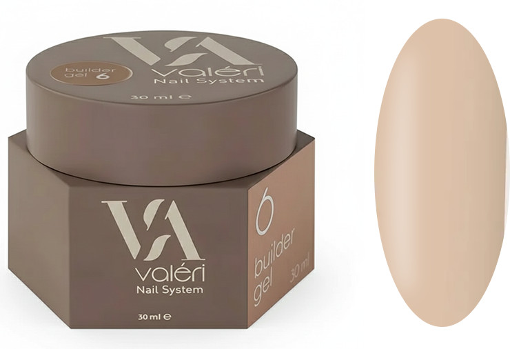 Гель для нарощування 06 Builder Gel VALERI, 30 мл