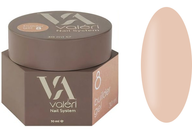 Гель для наращивания 08 Builder Gel VALERI, 30 мл