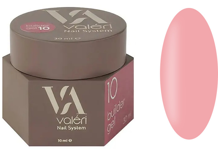Гель для наращивания 10 Builder Gel VALERI, 30 мл