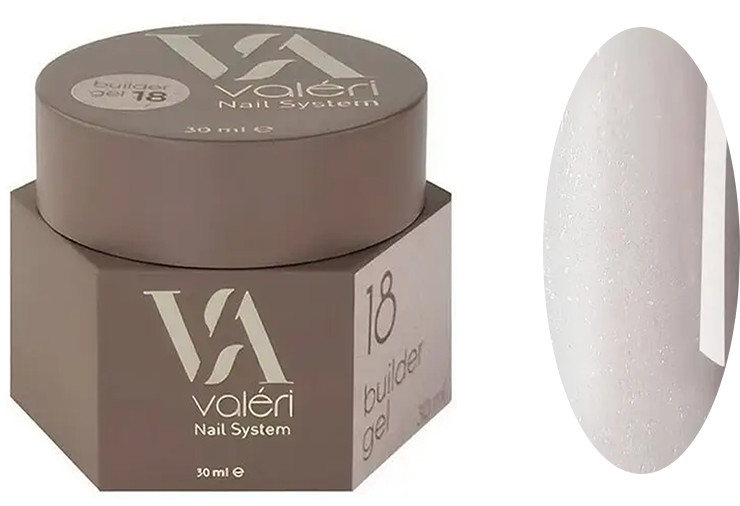 Гель для нарощування 18 Builder Gel VALERI, 30 мл