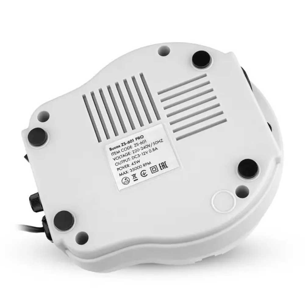 Фрезер для манікюру Bucos ZS-601 Pro White (35000/45W)  Фото 4 
