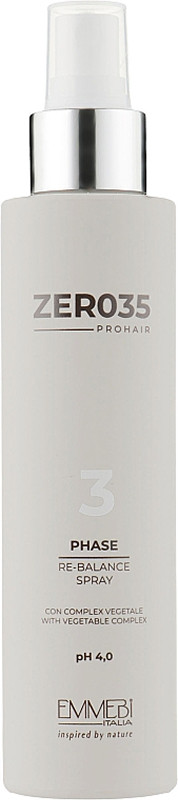 Спрей фиксации цвета несмываемый Фаза-3 Pro Hair Re-Balance Spray, pH 4 Emmebi, 150 мл