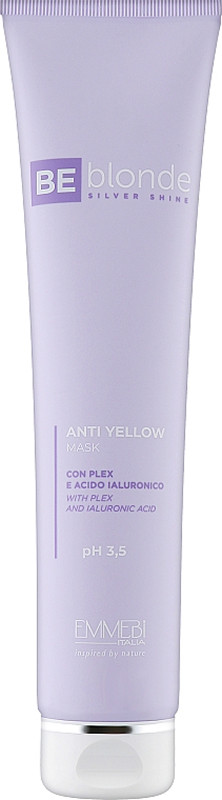 Маска антижелтая Be Blonde Silver Shine Anti Yellow mask, pH 3,5 Emmebi, 200 мл