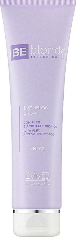 Крем-блиск незмивний Be Blonde Silver Shine Infusion cream Emmebi, 150 мл