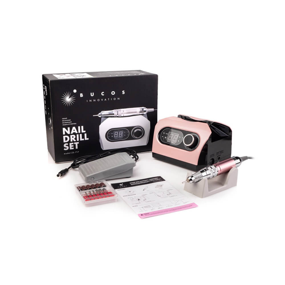Фрезер Bucos ZS-717 Professional (65W/35000 оборотов), розовый на beauty-prof.com Фото 4 Фрезер Bucos ZS-717 Professional (65W/35000 оборотов), розовый Фото 4
