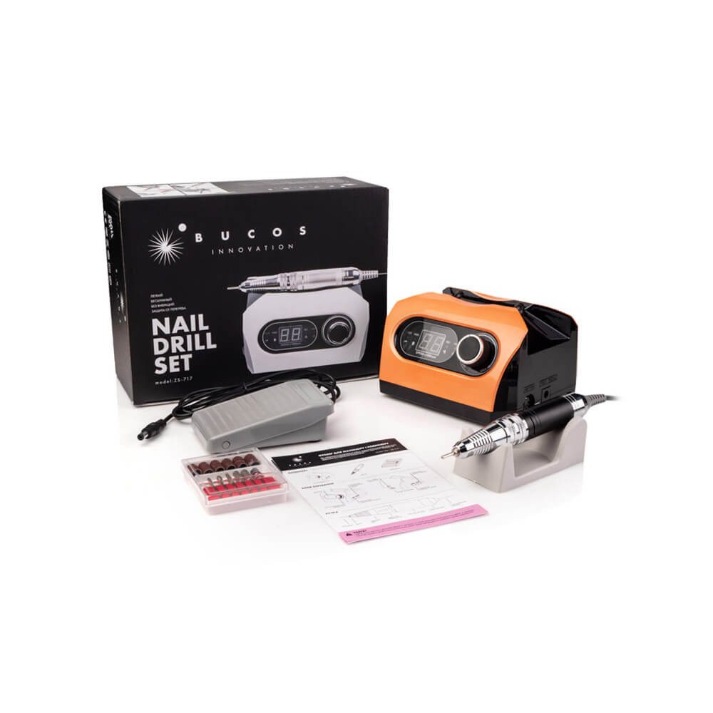 Фрезер Bucos ZS-717 Professional (65W/35000 обертів), помарнчевий на beauty-prof.com Фото 5 Фрезер Bucos ZS-717 Professional (65W/35000 обертів), помарнчевий Фото 5