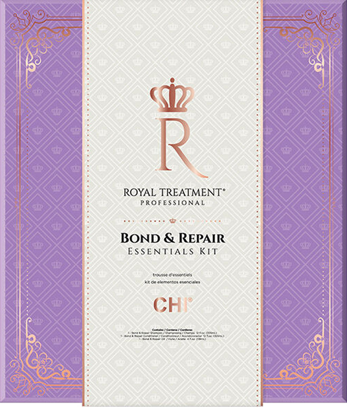 Набор для всех типов волос Bond&Repair Royal Treatment CHI, (355мл/355мл/118мл) на beauty-prof.com Фото 2 Набор для всех типов волос Bond&Repair Royal Treatment CHI, (355мл/355мл/118мл) Фото 2