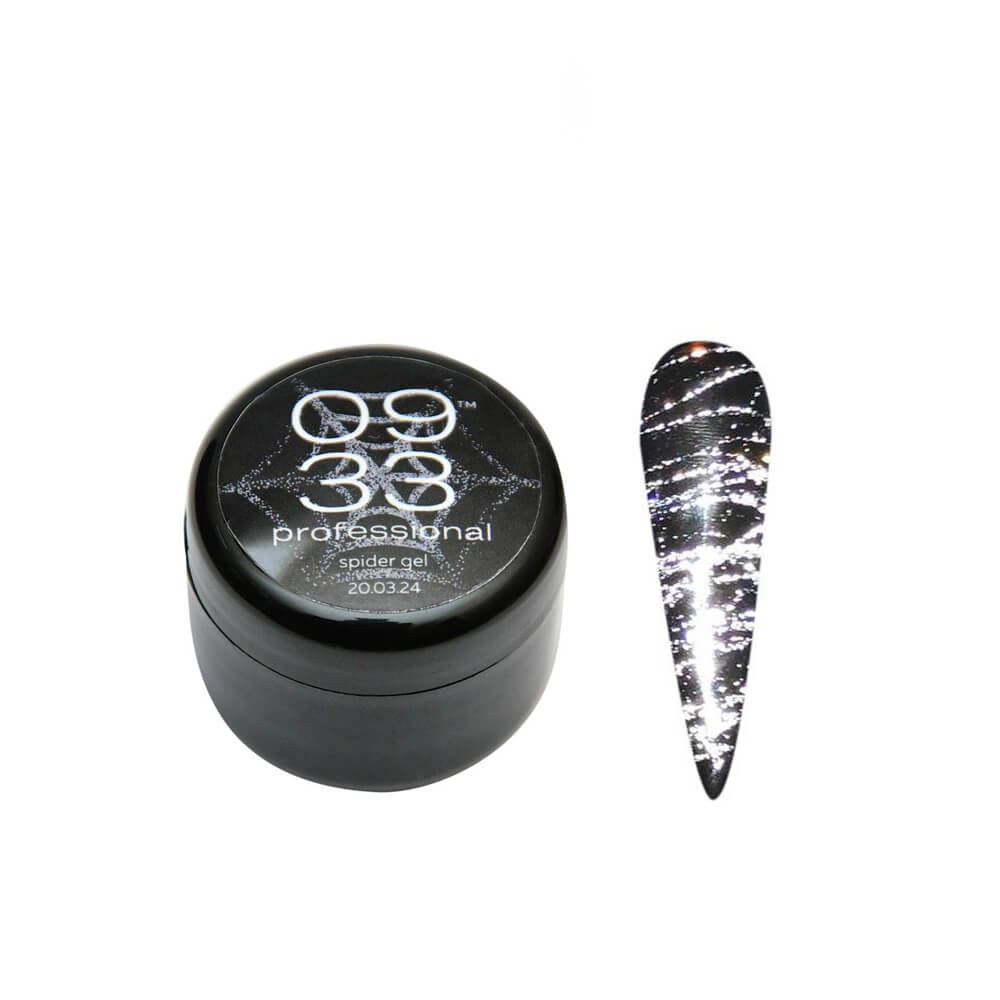 Павутинка світловідбивна Spider gel 0933 №2 срібло