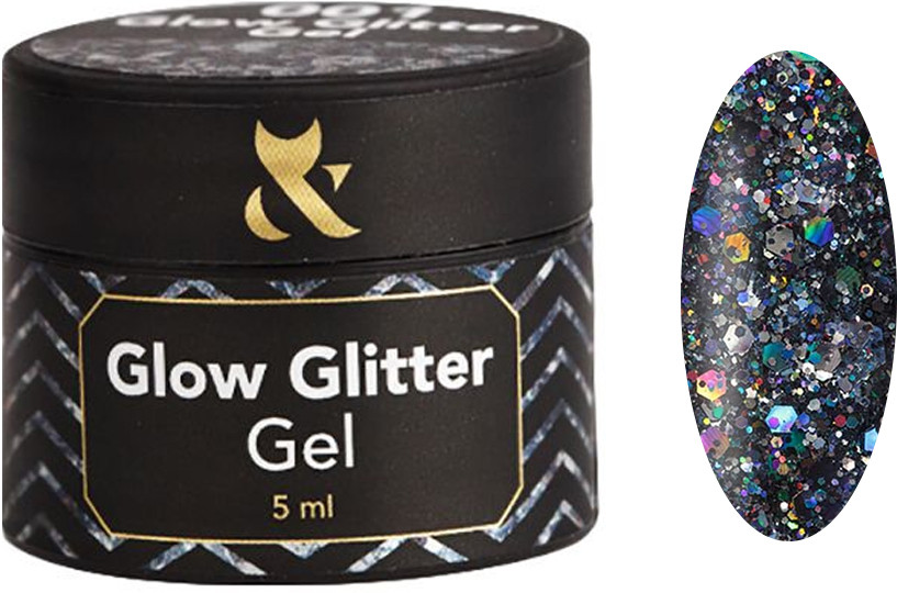 Глітер для дизайну Glow Glitter Gel №003 F.O.X, 5 мл