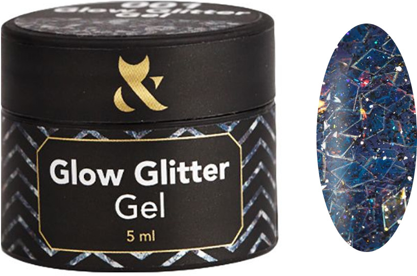 Глітер для дизайну Glow Glitter Gel №006 F.O.X, 5 мл