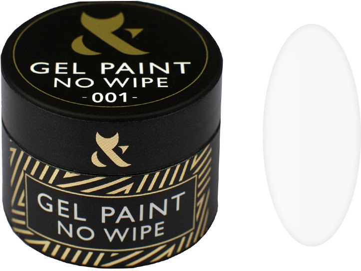 Гель-фарба Gel paint No Wipe №001 F.O.X, 5 мл