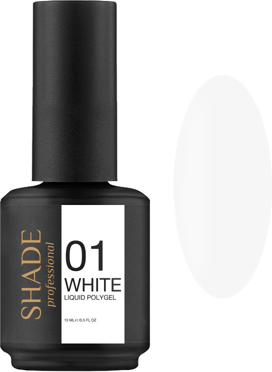 Рідкий полігель Liquid Polygel № 01 White Shade, 15 мл