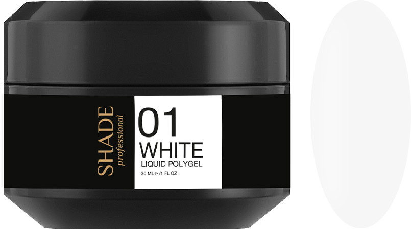 Жидкий полигель  Liquid Polygel № 01 White Shade, 30 мл