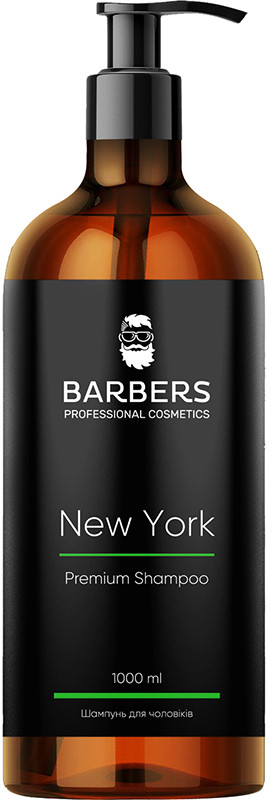 Шампунь для мужчин тонизирующий Barbers New York, 1000 мл 