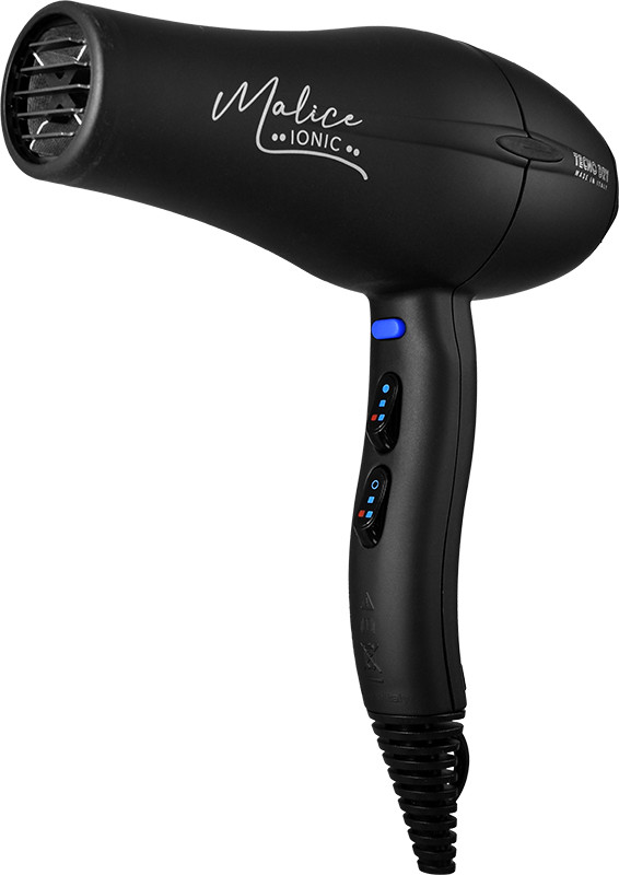 Фен професійний для волосся чорний Malice Ionic, 2500W Tecnodry  Фото 3 