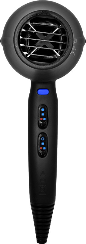 Фен професійний для волосся чорний Malice Ionic, 2500W Tecnodry  Фото 4 