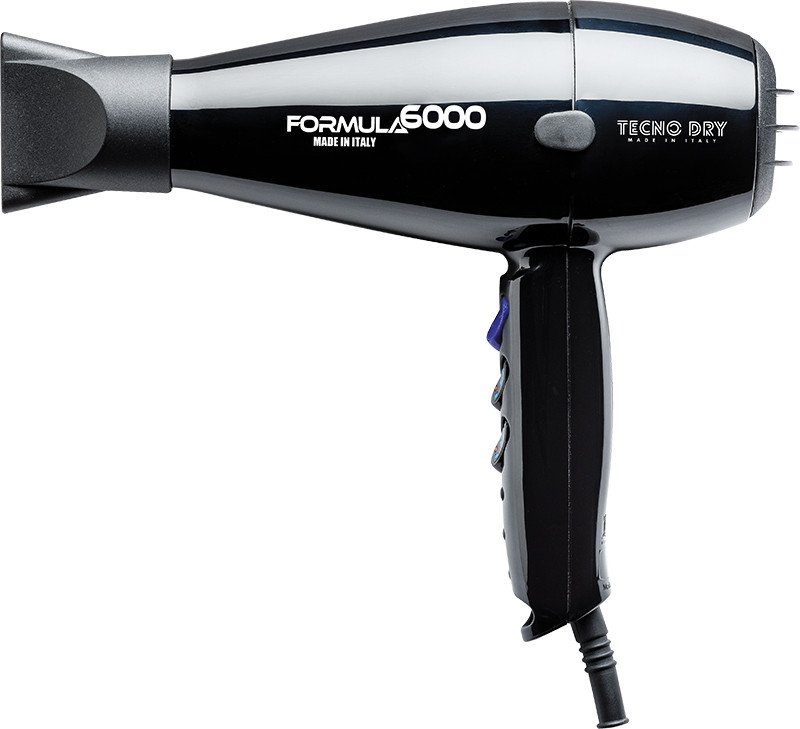 Фен професійний для волосся чорний Formula 6000, 2500W Tecnodry на beauty-prof.com Фен професійний для волосся чорний Formula 6000, 2500W Tecnodry