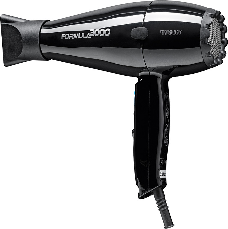 Фен профессиональный для волос черный Formula 3000, 2000W Tecnodry на beauty-prof.com Фен профессиональный для волос черный Formula 3000, 2000W Tecnodry