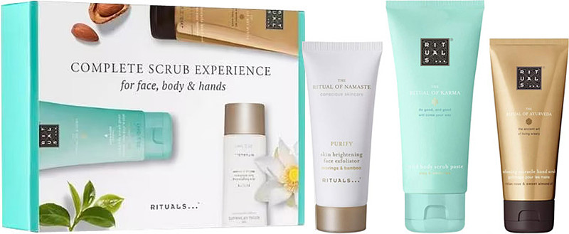 Набор скрабов 3 в 1 (для лица, тела и рук) Rituals на beauty-prof.com Набор скрабов 3 в 1 (для лица, тела и рук) Rituals