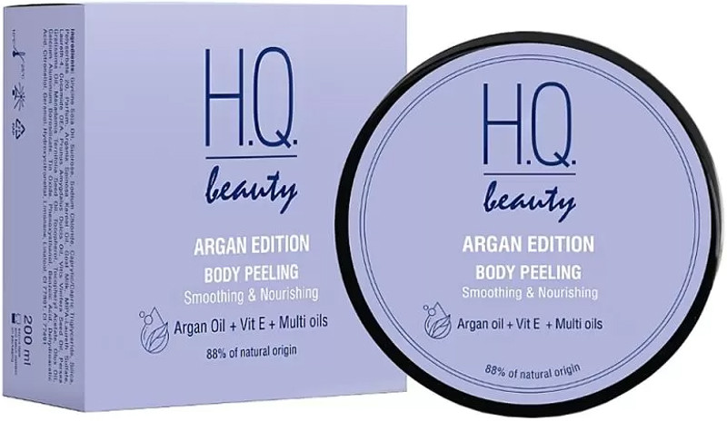 Пілінг для тіла Розгладження та Живлення Argan Edition H.Q.Beauty, 200 мл  Фото 2 