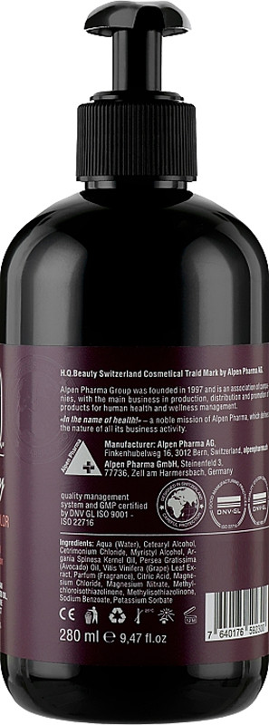 Кондиціонер для фарбованого волосся Keep Hair Color H.Q.Beauty, 280 мл на beauty-prof.com Фото 2 Кондиціонер для фарбованого волосся Keep Hair Color H.Q.Beauty, 280 мл Фото 2