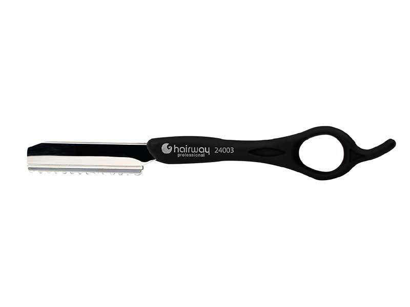Hairway Бритва філіровочна з лезом чорна 24003