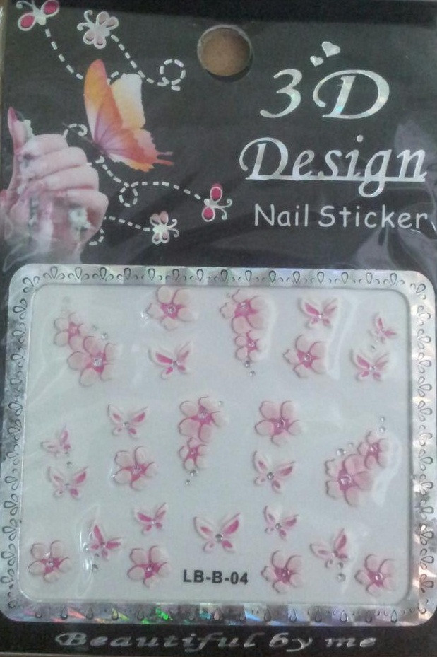 Наклейки на нігті 3D LB-B Design Nail Sticker