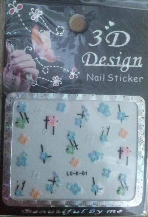 Наклейки на нігті 3D LC-K Design Nail Sticker