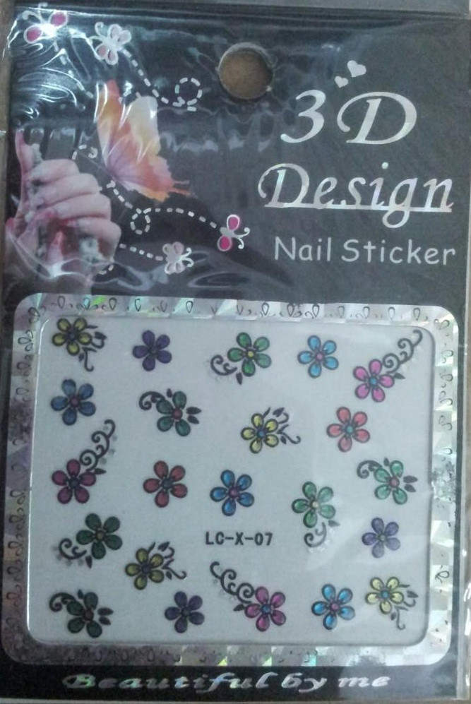 Наклейки на нігті 3D LC-X Design Nail Sticker