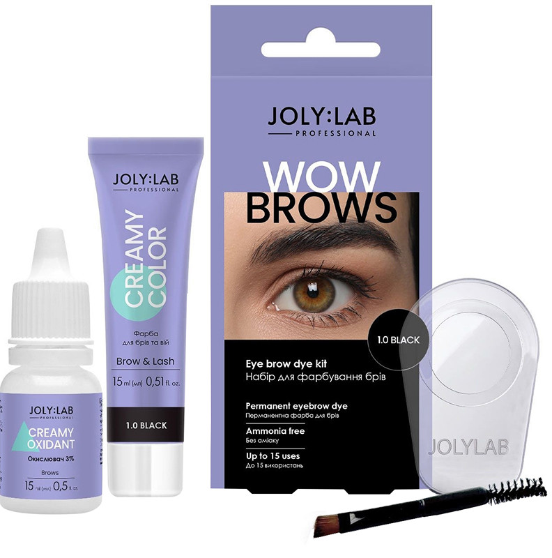 Набор для окрашивания бровей Wow Brows 1.0 Black. на beauty-prof.com Фото 2 Набор для окрашивания бровей Wow Brows 1.0 Black. Фото 2