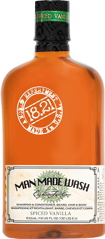Шампунь, гель для душу і кондиціонер 3-в-1 Spiced Vanilla 18.21 Man Made, 532 мл
