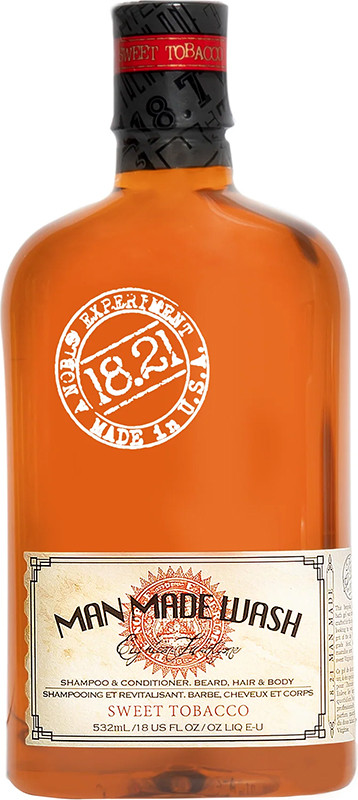 Шампунь, гель для душу і кондиціонер 3-в-1 Sweet Tobacco 18.21 Man Made, 532 мл