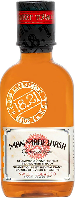 Шампунь, гель для душу і кондиціонер 3-в-1 Sweet Tobacco 18.21 Man Made, 100 мл