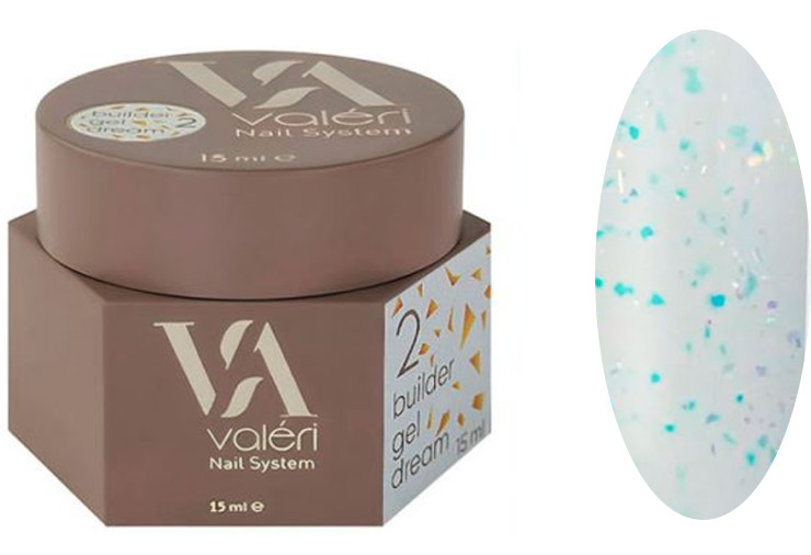 Гель для наращивания 02 Builder Gel Dream VALERI, 15 мл