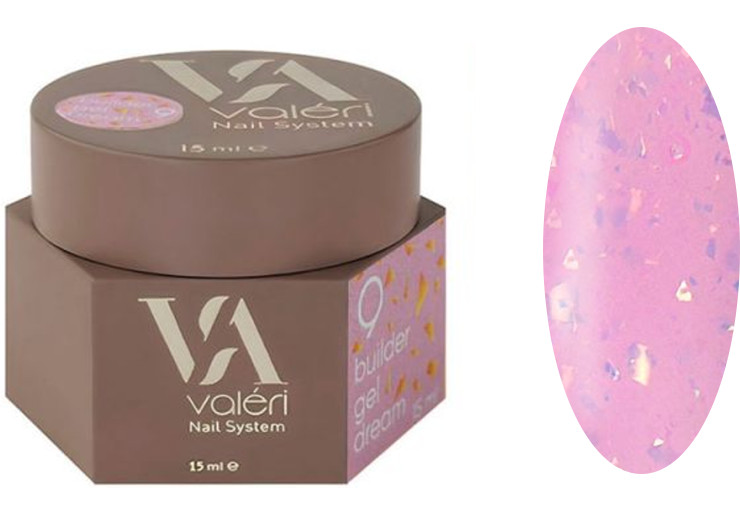 Гель для наращивания 09 Builder Gel Dream VALERI, 15 мл