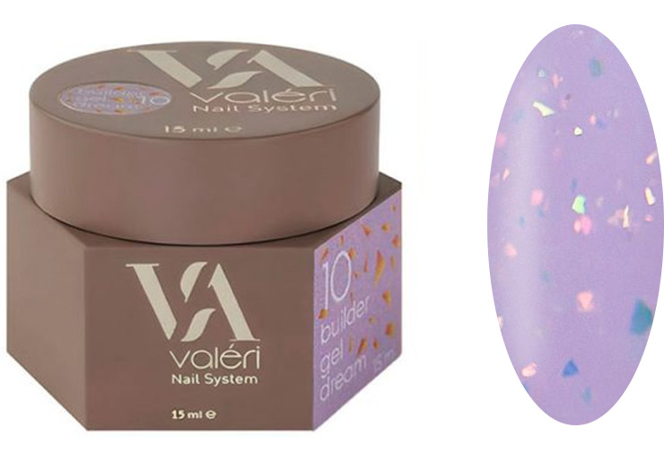 Гель для наращивания 10 Builder Gel Dream VALERI, 15 мл