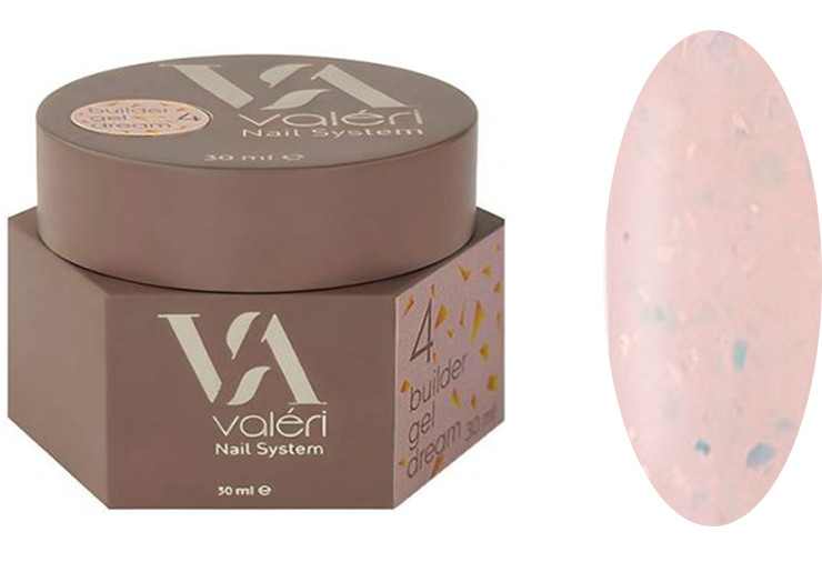 Гель для наращивания 04 Builder Gel Dream VALERI, 30 мл