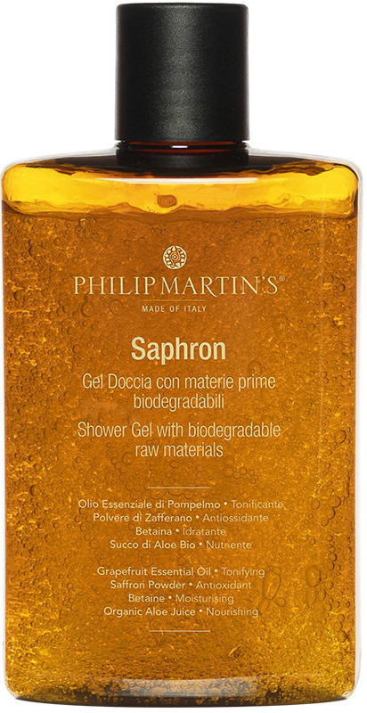 Гель для душу з біосировини Saphron Bagno Doccia Philip Martin`s, 300 мл