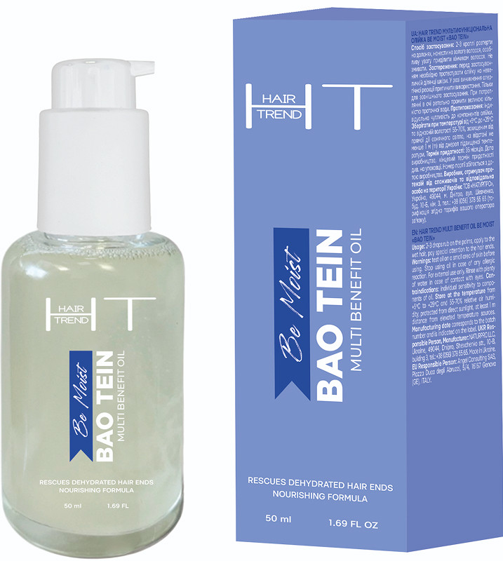 Мультифункціональна олія для волосся Be Moist Bao Tein HAIR TREND, 50 мл на beauty-prof.com Мультифункціональна олія для волосся Be Moist Bao Tein HAIR TREND, 50 мл