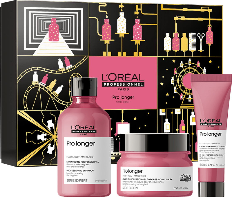 Набір шампунь + маска + термокрем Expert Pro Longer L'Oreal Professionnel Paris, 300х250х150 мл