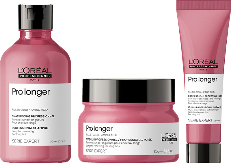 Набор шампунь + маска + термо крем Expert Pro Longer L’Oreal Professionnel Paris, 300х250х150 мл  Фото 2 
