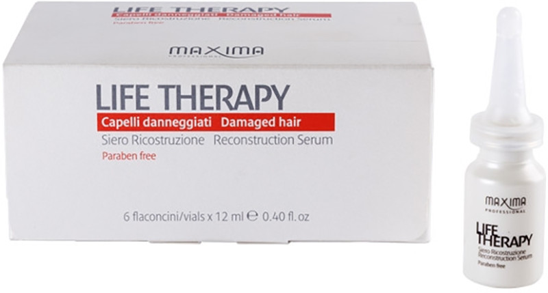 Сыворотка для восстановления очень поврежденных волос Life Therapy Maxima 6*12 мл
