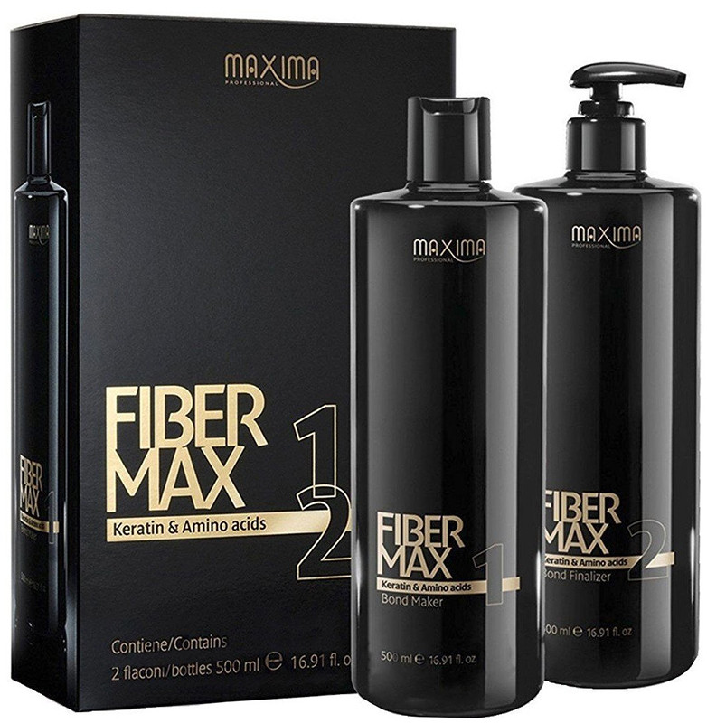 Набір для кератинового відновлення Фази 1+2 Fiber Max Maxima (500 мл+500 мл)