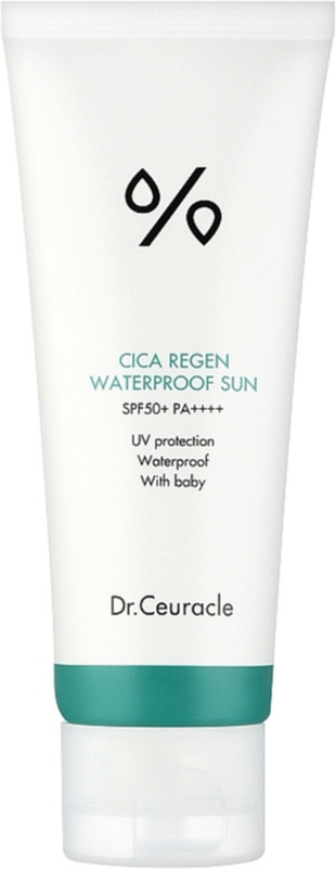 Сонцезахисний крем з центелою азіацькою водостійкий Dr.Ceuracle Cica Regen Waterproof Sun SPF50+PA, 100 мл на beauty-prof.com Сонцезахисний крем з центелою азіацькою водостійкий Dr.Ceuracle Cica Regen Waterproof Sun SPF50+PA, 100 мл