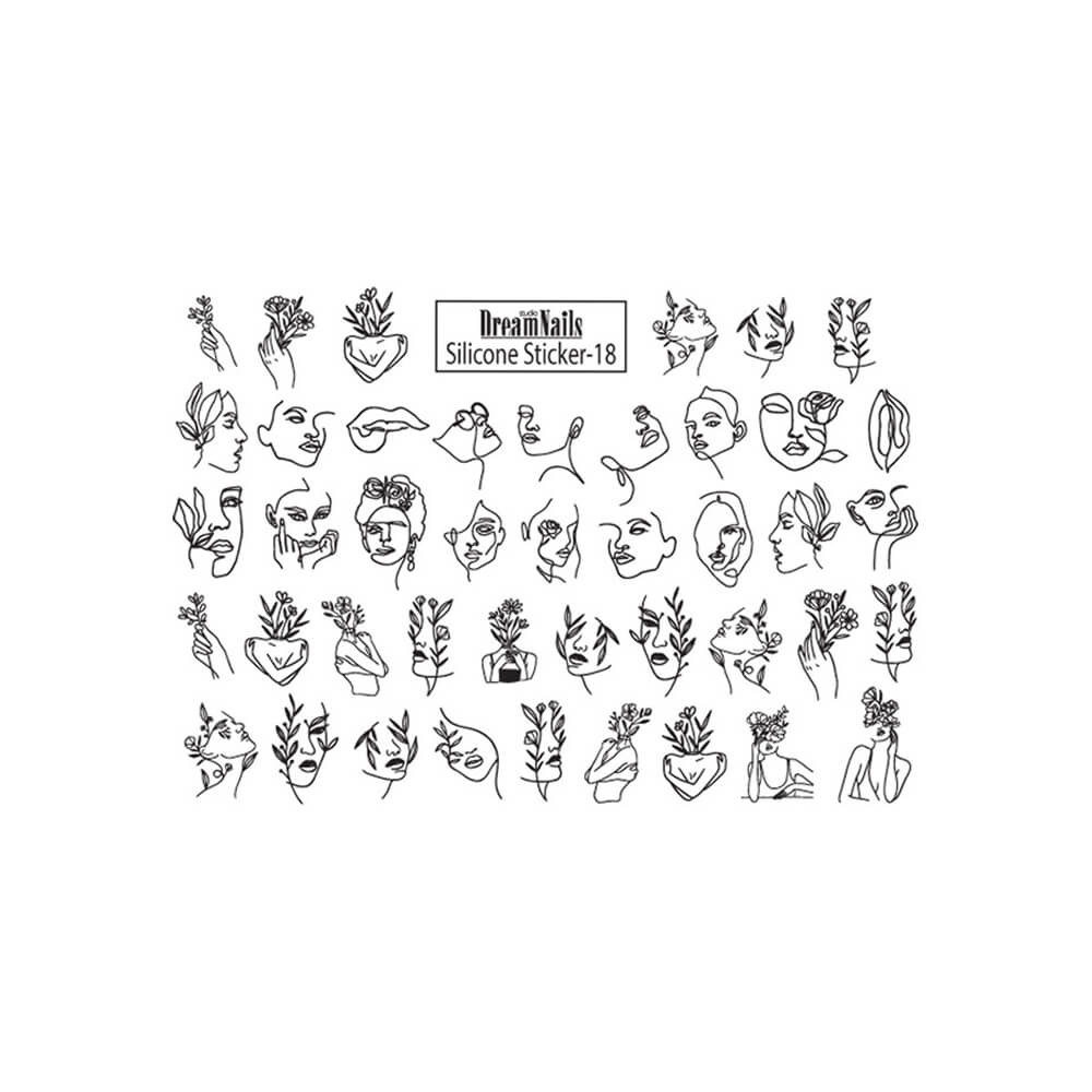Наклейки для нігтів Silicone Sticker 18